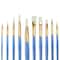 White Synthetic Acrylic Round & Flat 10 Piece Brush Combo By Artist's Loft® Necessities™